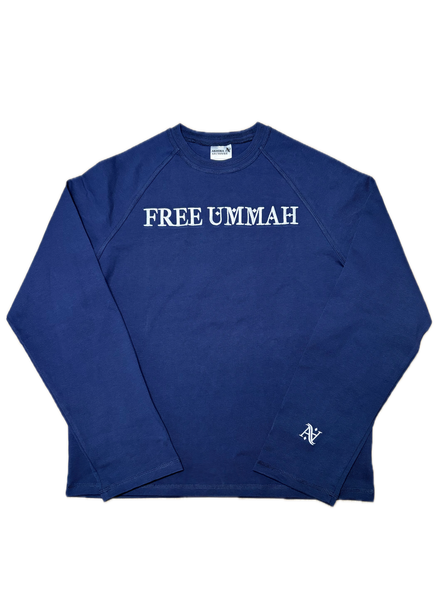 FREE UMMAH - Longsleeve Navy
